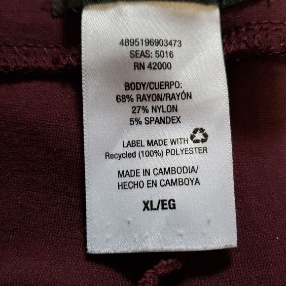 Attention Eggplant Purple Black Color Block Pencil Skirt XLARGE - Picture 9 of 10